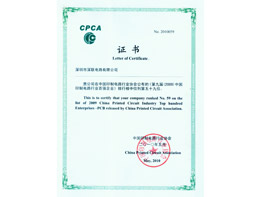 2009年度印制電路行業(yè)百強排名（CPCA）-2010